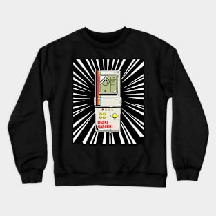 Retro Handheld Game (white print) Crewneck Sweatshirt